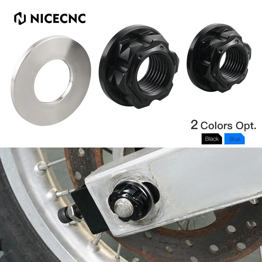NiceCNC Front Rear Axle Nut Washer Fit For Yamaha YZ85 2002 2003 2004