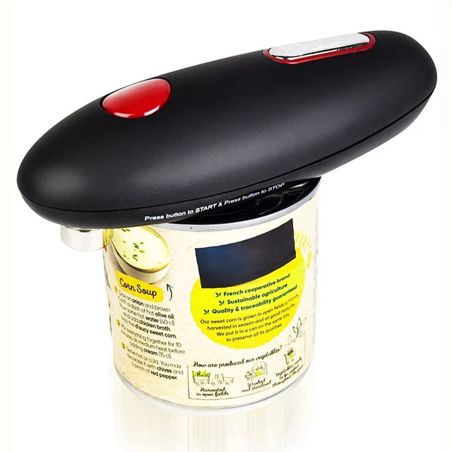 Electric Can Opener, One-press Kitchen Tool With The Safety Of