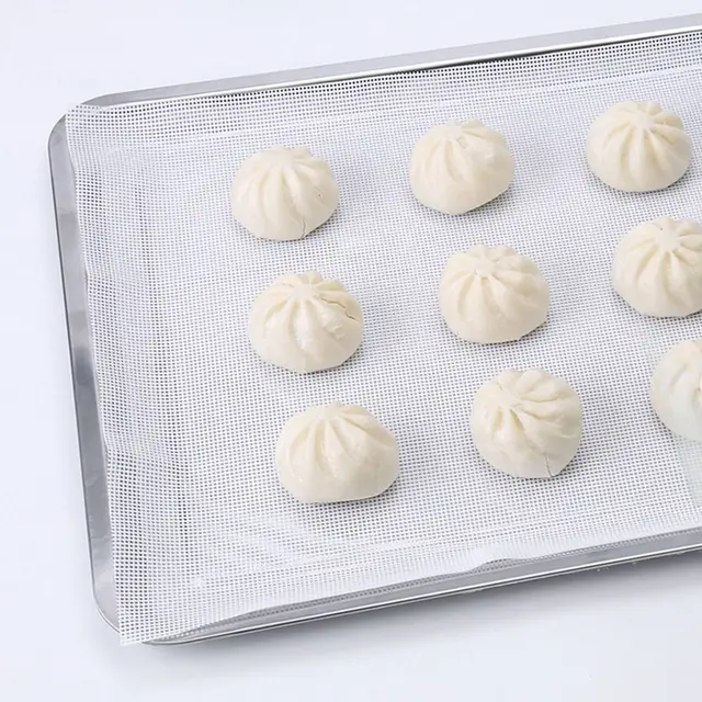 1Pcs Square Oven Kitchen Accessories Steamer Mesh Pad Food Fruit Dryer Reusable Dehydrator Sheets Silicone Non-Stick Baking Mat 4