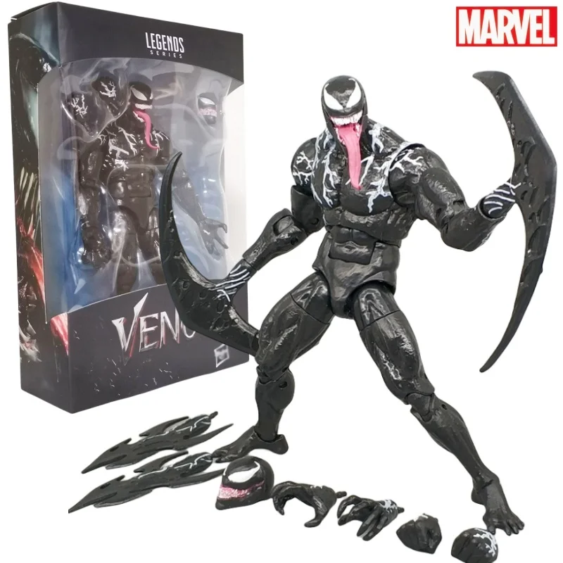 

7inch Ml Legends Venom Action Figures Multiple Accessories With Weapon Packs Venom Statues Movable Collectible Model Ornaments