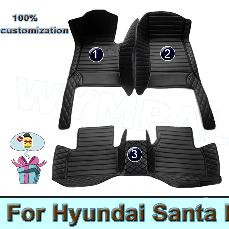 

Автомобильные коврики для Hyundai Santa Fe (FIVE SEAT) 2010 2011 2012, индивидуальные автомобильные подкладки для ног, задняя крышка