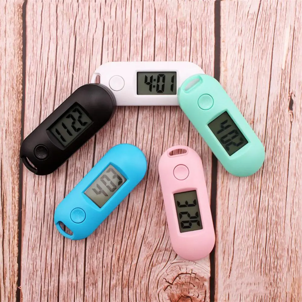 LCD Digital Display Student Clock Mini Portable Mute Luminous Pocket