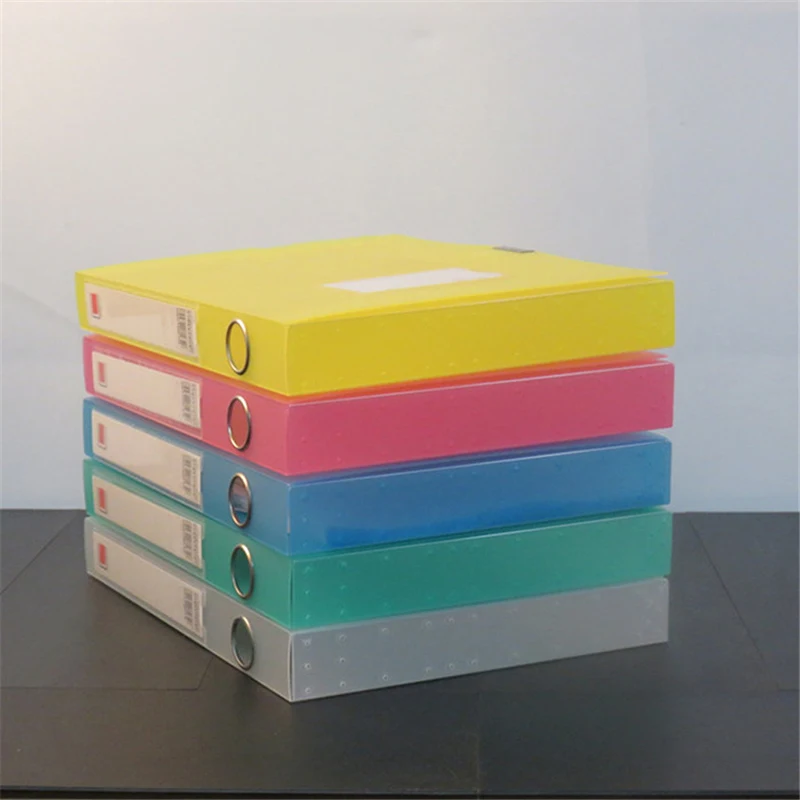 A4 Thickened Transparent File Box, Hard Plastic Document Holder Storage Box Office School Stationery Filing Supplies