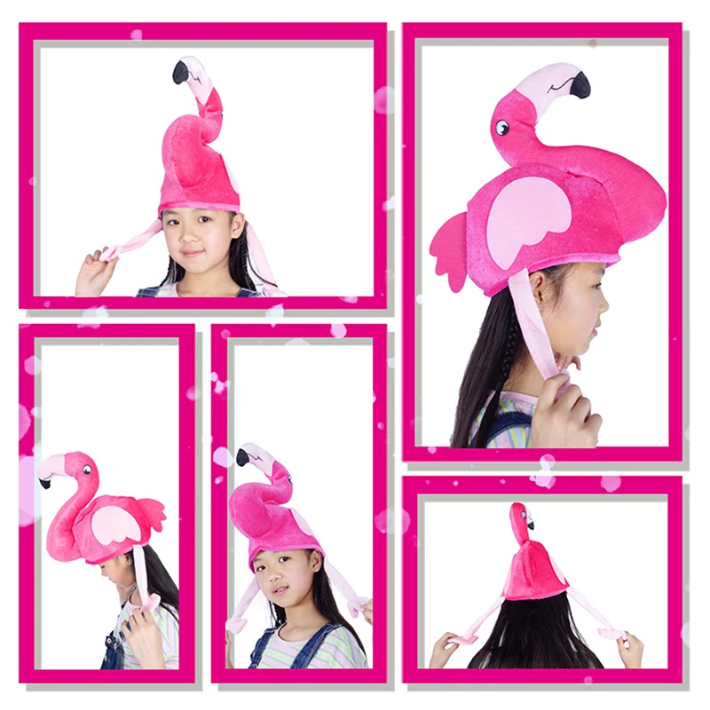 Halloween Funny Hat Flamingo Hat Fun Thanksgiving Day Bucket Carnivals Party For Adult