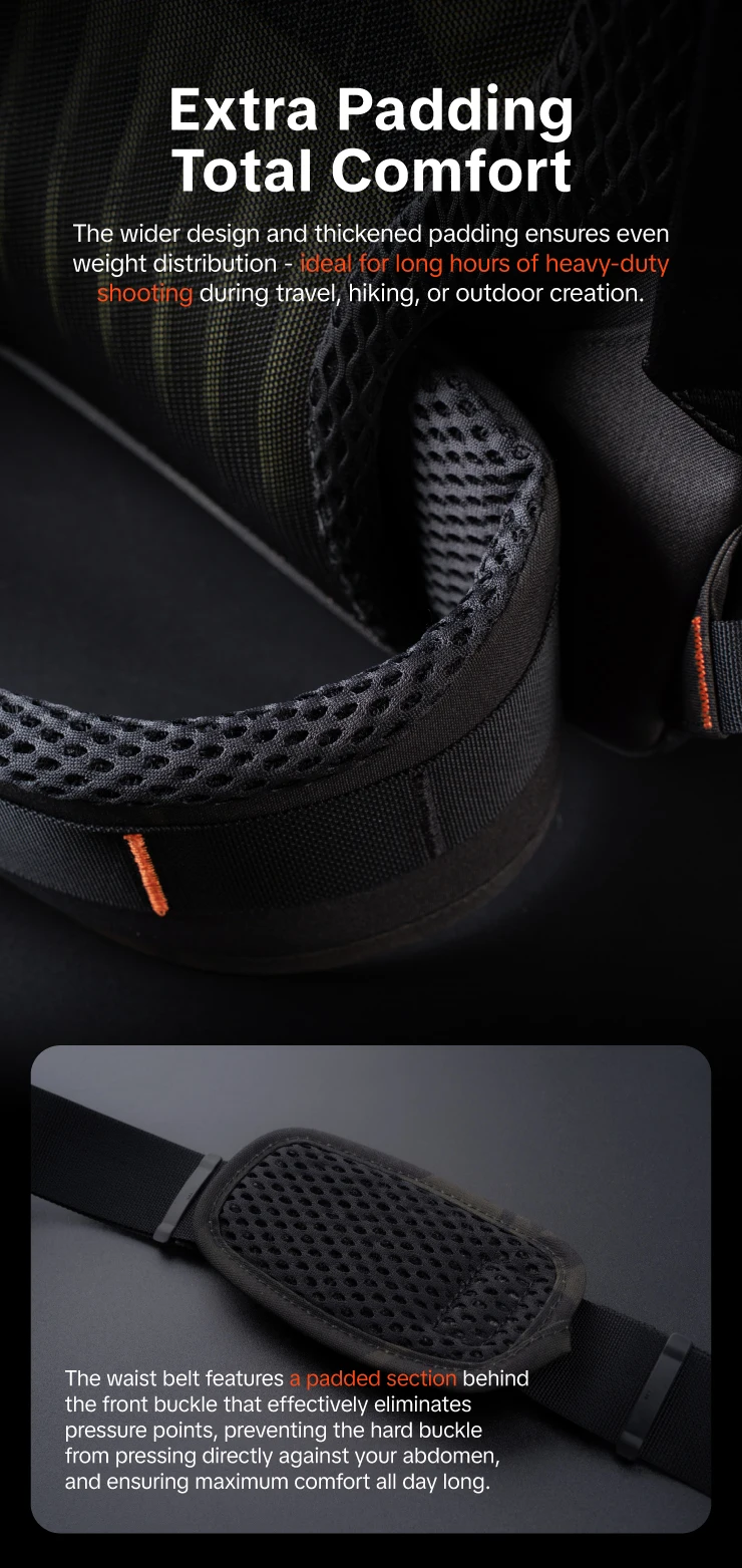 PGYTECH OneMo Fotografie-Taillengürtel – Detail 2