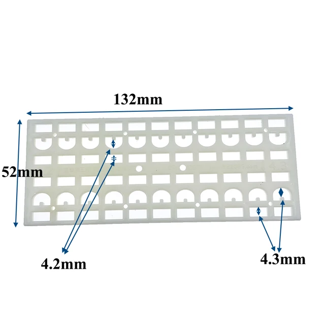 2Db Méhek Szerszám Műanyag Menekülés Elleni Légy Anti-Futásgátló Lemez Apis Mellifera 4,25 Mm 4,35 Lyukak Távtartó Méhészeti Termékek Fészekajtó - Image 2