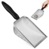 Stainless Steel Cat Litter Scoop Metal Small Holes Long Handle Litter Box Scooper Ergonomic Tool 5