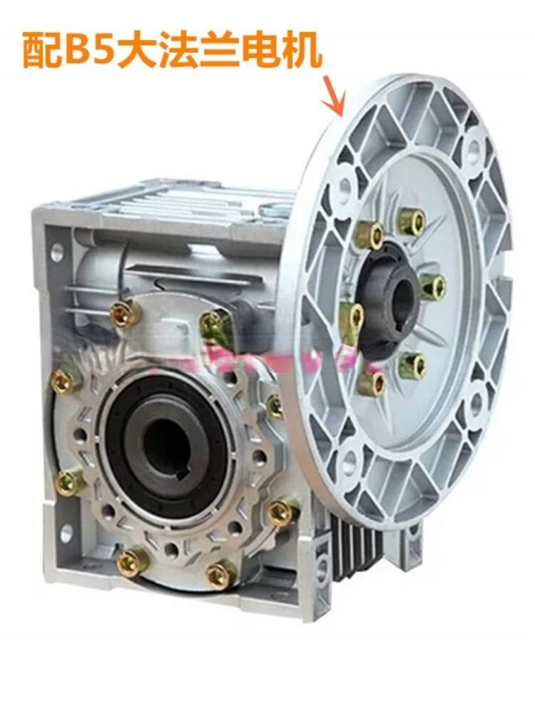 Description Picture 6 of itemNmrv090 Worm Gear Reducer Nmrv90 Aluminum Case Reduction Gearbox Variator Square Box Brand New