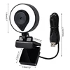 HD 13MP1080P 2K 4K Webcam PC Laptop Auto Focus Webcam Live Streaming Flexible with Microphone Live Broadcast withLight 3840x2160 6
