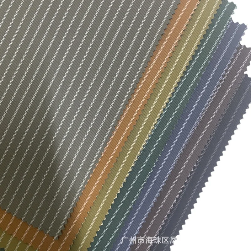 Silk Velvet PU Leather Vertical Stripes Satin Feel Clothing Leather Jackets Pants Skirts Bags Sofa Fabric Male Female Children