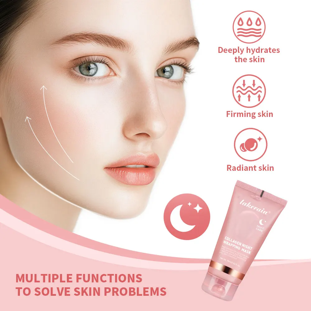 Revitalizing Korean Collagen Peel-Off Face Mask for Women - Anti-Wrinkle & Lifting Overnight Treatment