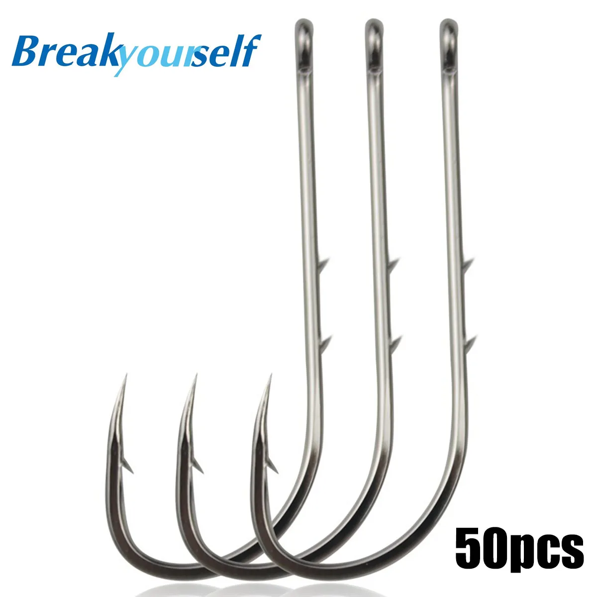 50pcs Octopus Baitholder Fishing Hooks, Sharp Barbed Beak Fish Hooks