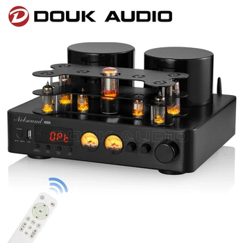 Douk Audio HiFi Hybird Stereo Valve Tube Amplifier Bluetooth 5.0 Audio Receiver COAX / OPT Power Amp USB Player 1