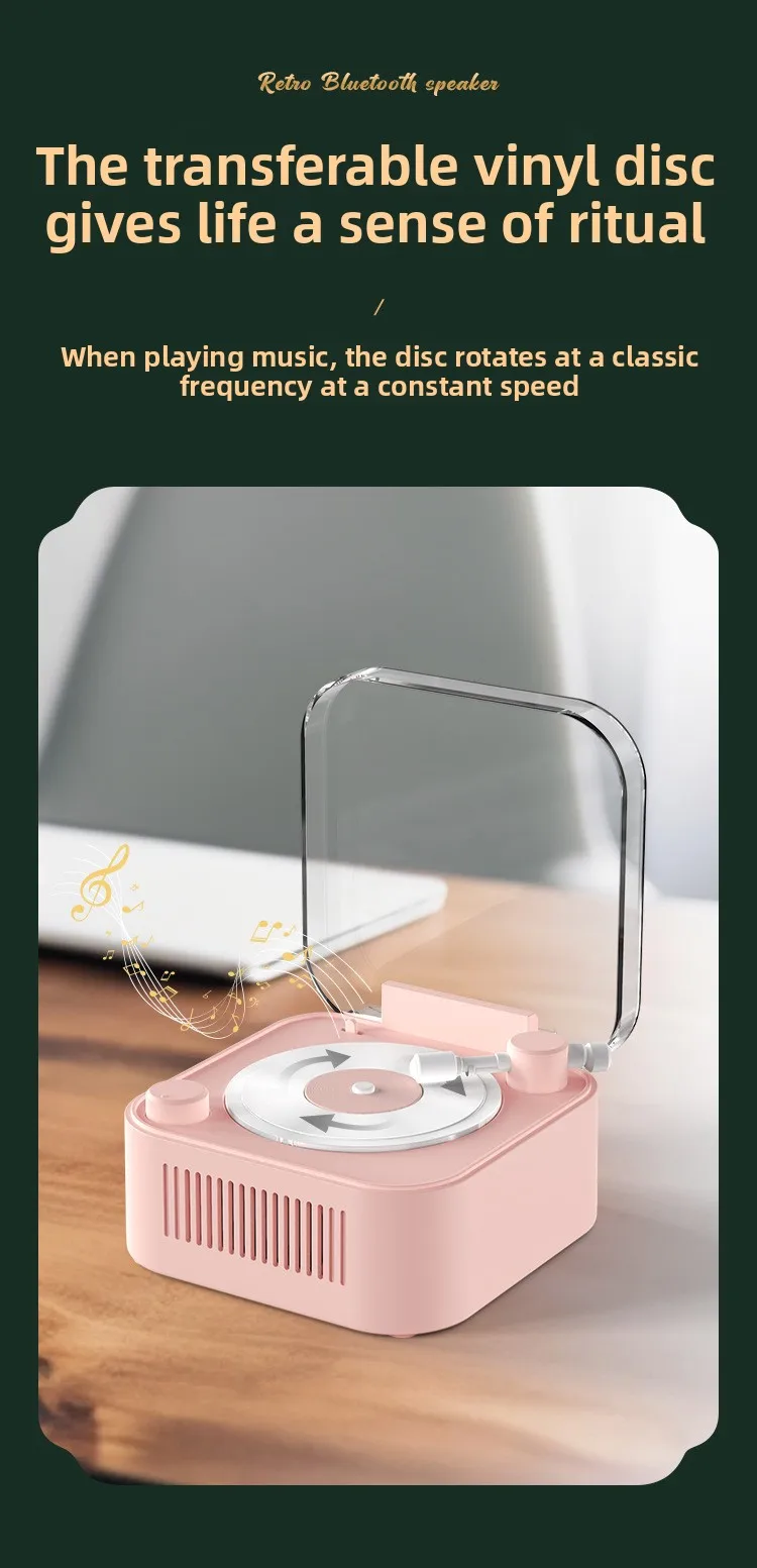 New Retro Bluetooth Speaker For Outdoor Home High Quality Wireless Speakers Creative Product.Aux TF U Disk Portable_voghion.com