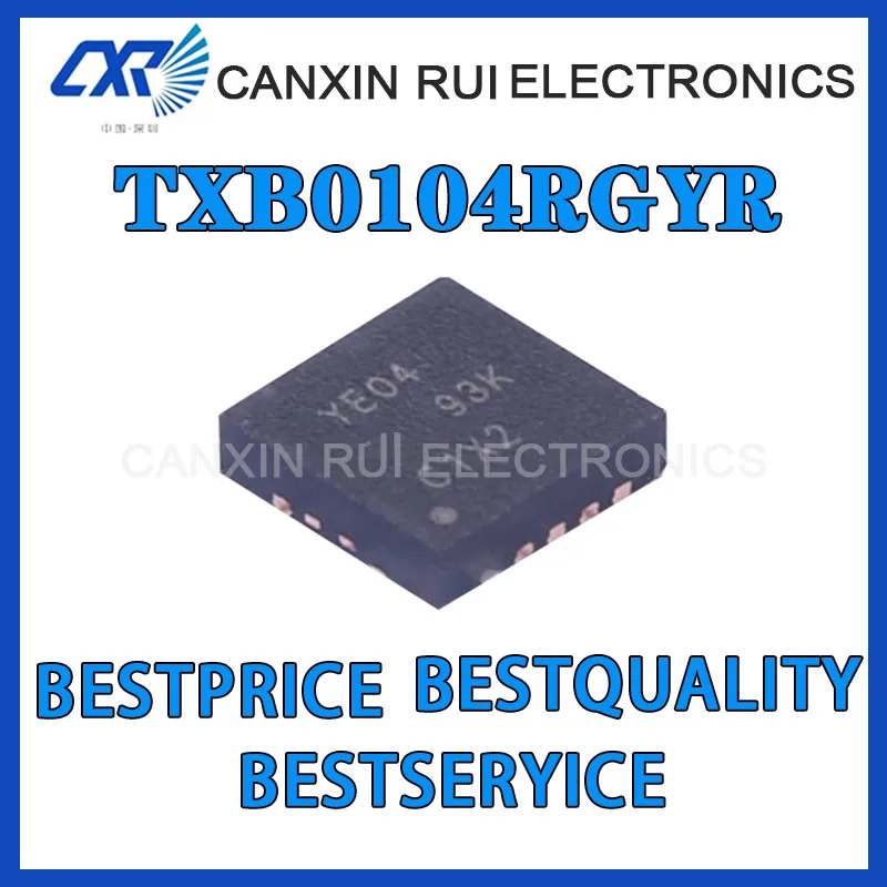 

100% new origina TXB0104RGYR silkscreen YE04 package VQFN14 voltage level translator chip