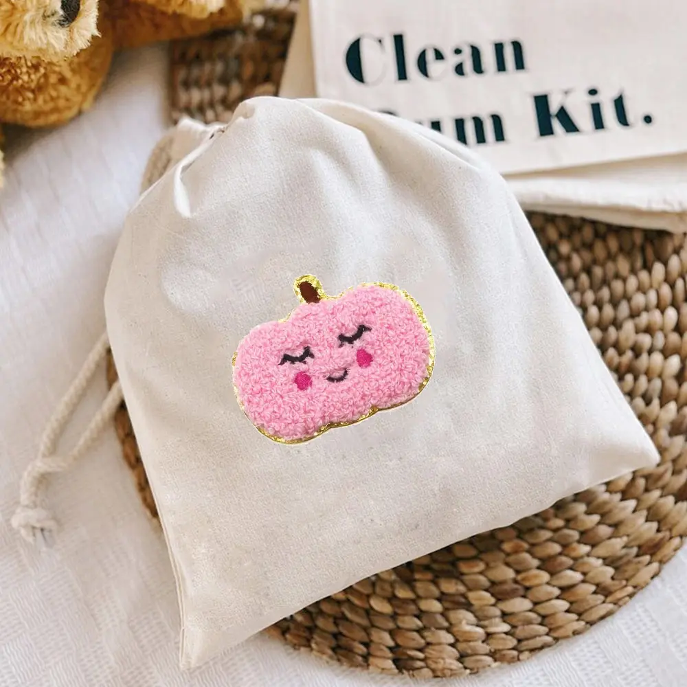 2pc Kürbis Ghost Chenille Eisen auf Patches Stickerei Patch Halloween Patch aufnähen Patch für Kleidung Jacke Rucksack Dekoration – Detail 3