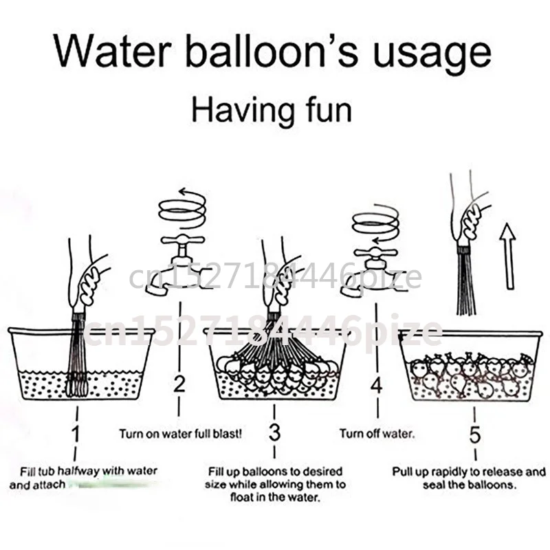 111pcs/bag Filling Water Balloons Funny Summer Outdoor Toy Balloon Bundle Water Balloons Bombs Novelty Gag Toys For Children 5