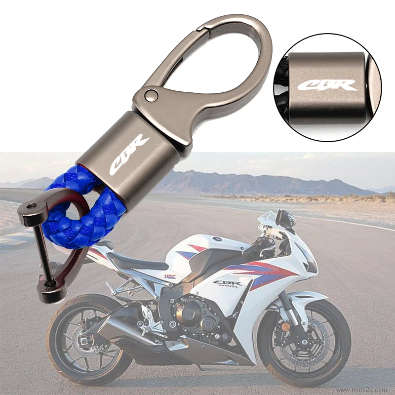 

For HONDA Motorcycle Accessories Braided Rope Keyring Metal Keychain CB500X CB650R CBR650R CB500F CBR400RR CRF CB CR XR CRM CBR