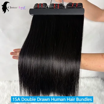 15A Double Drawn Human Hair Bundles Vietnamese Raw Hair Bundles 100% Human Hair Straight Bundles Unprocessed Hair Extensions 1