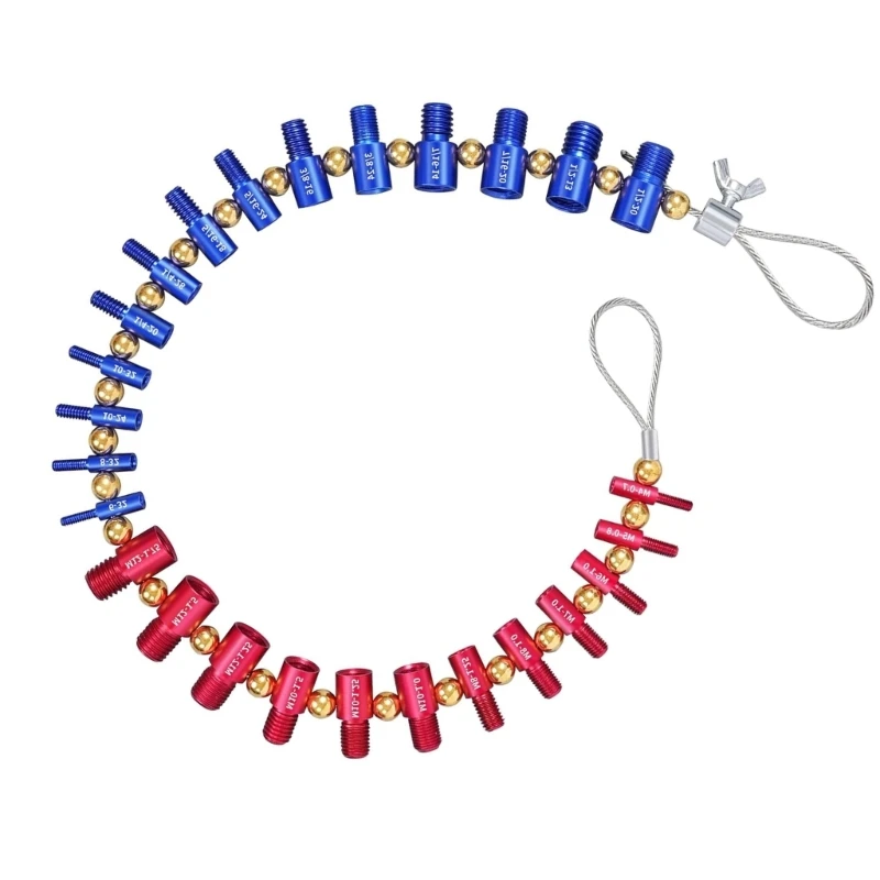 Nut and Thread Checker Detachable Nut and Size Gauge Thread Identifier Male/Female Gauge Thread Gauge Screw Gauge