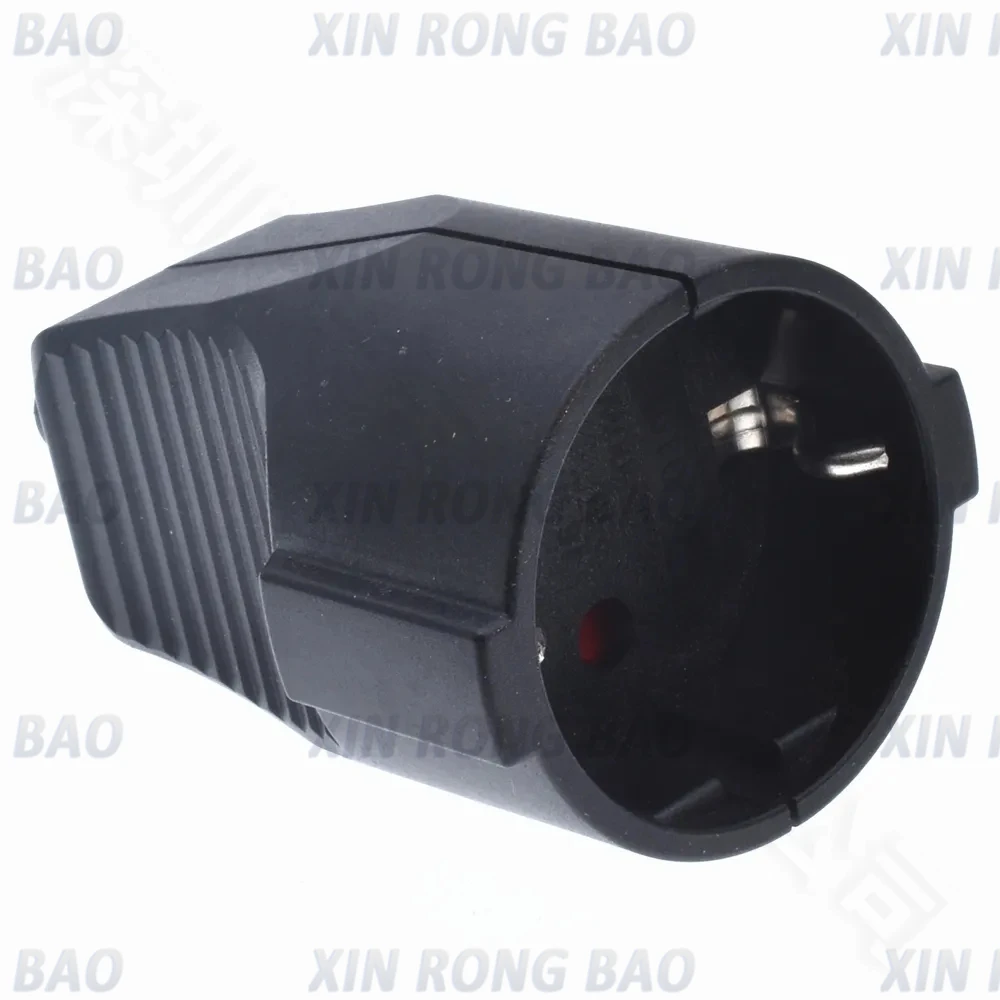 Power Plug Socket 16a 250v French Russia Korea German EU Schuko Wired Cable Male Female Assembly Receptacle