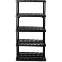 5 Shelf Knect-A-Shelf Ventilated Heavy Duty Storage Unit Organizer System for Home, Garage, Basement & Laundry 1