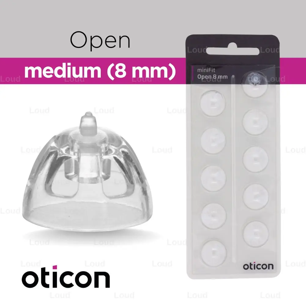 Hearing Aid Domes Hearing Aid Domes for Oticon hearing aid Replacements Oticon Minifit Open Domes 8mm/10 mm(Open 6mm/8mm)