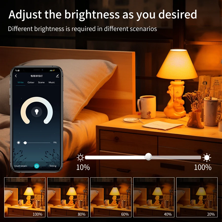 Cozylife WiFi Smart LED Light Bulb E14 9W Candle RGB Dimmable APP Voice Control Alexa Google Home smart led light bulbs