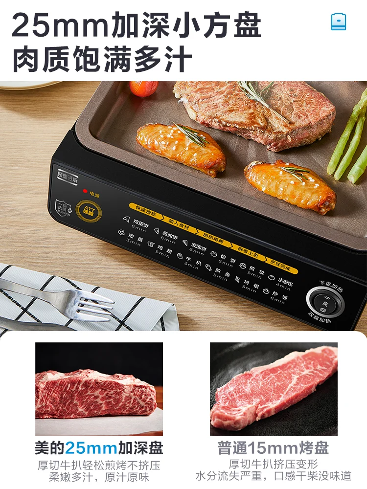 Midea Double Sided Auto Egg Electric Pancakes Pancake Machine Maker Make Pans Frying Pan Poele A Omelette Pizza Making Stove