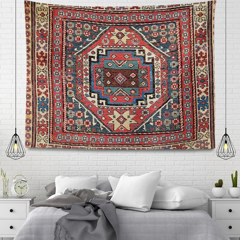 Tapestry Decor Wall Tapestry Aesthetic Room Boho Accessories Wall Hanging Fabric Autumn Mandala Decor Vintage Morocco Bedroom