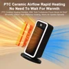 Warmer Electric Heater 1500W Fan Heater Overheat & Tip-over Protection Remote Control Mini PTC Electric Fan Heater for Home Room 3