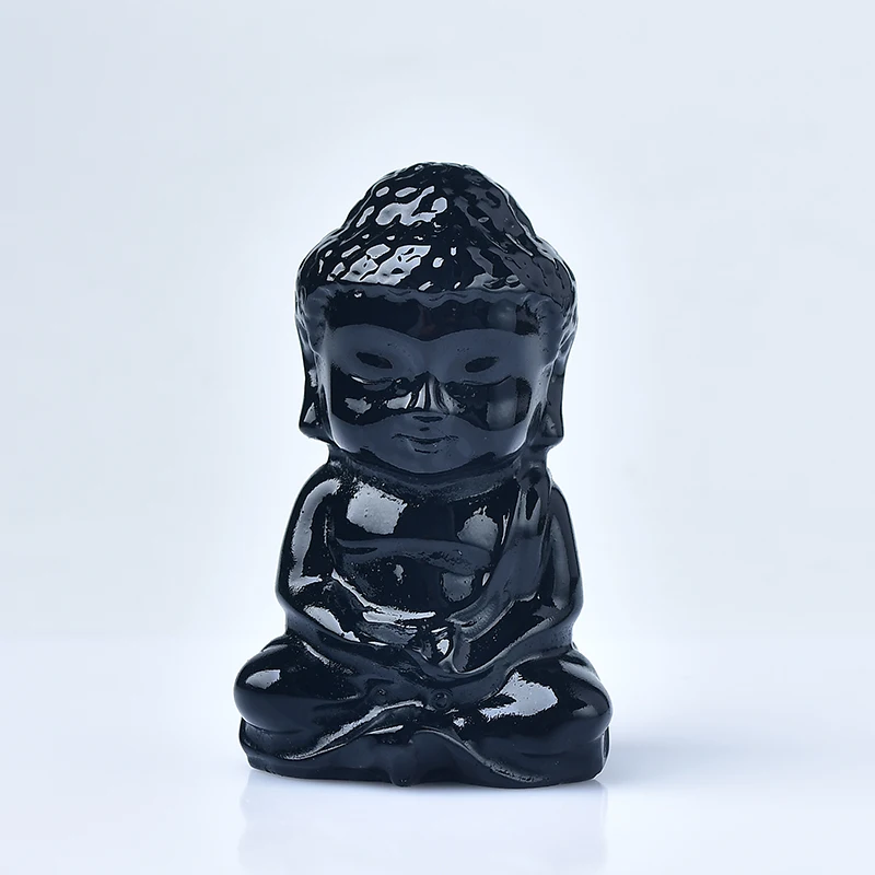 1pc 100% Natural Rse Quartz Carved Baby Buddha Fengshui Statue Clear Quartz Pink Crystal Figurine Crafts Home Desktop Decor Gif 4