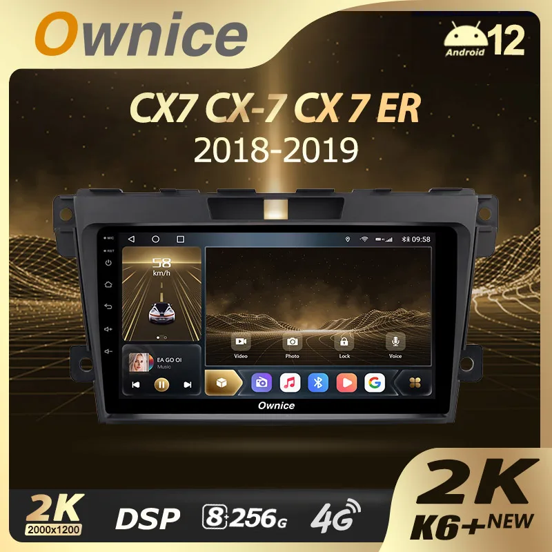 

Ownice K6+ 2K for Mazda CX7 CX-7 CX 7 ER 2009 - 2012 Car Radio Multimedia Video Player Navigation Stereo GPS Android 12 No 2din