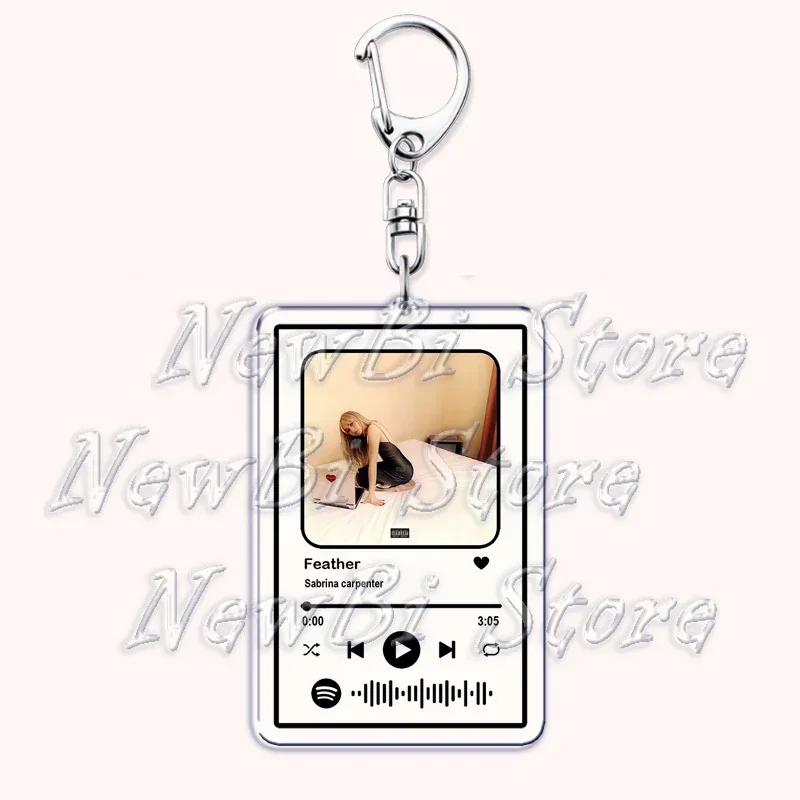 Heißer Sabrina Carpenter Songs Schlüsselanhänger für Frauen Zubehör Unsinn Bitte Espresso Playlist Anhänger Keying Schmuck Fans Geschenke – Detail 4