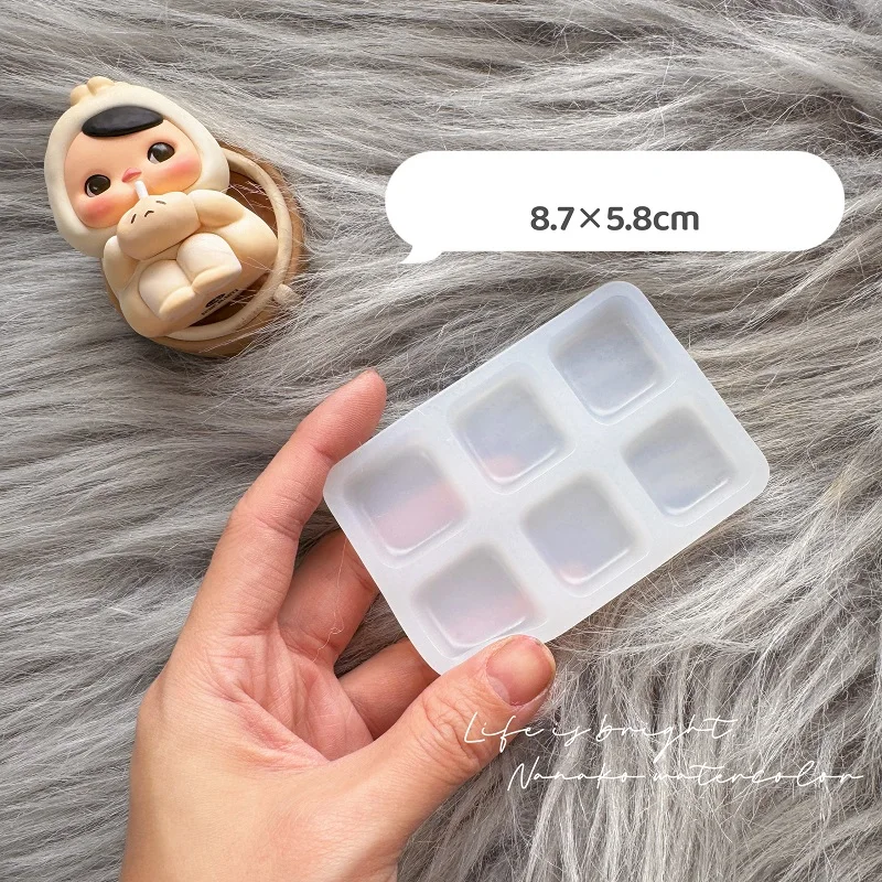 Silicone Portable Acrylic Pigment Palette DIY Watercolor/gouache no wash easy to clean color palette watercolor palette