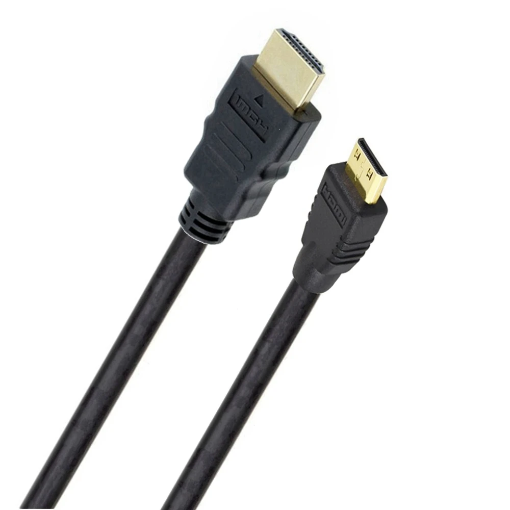 

Mini hdtv compatible with hdmi cable 1m 1.5 m 2m 3m 5m male to male 4k 3d 1080p for tablet camcorder mp4 dvd mini hdmi cable