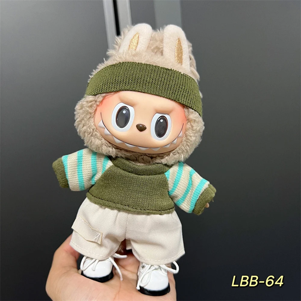 Labubu 15–17cm Plush Doll Clothes – Multiple Outfit Styles & Accessories
