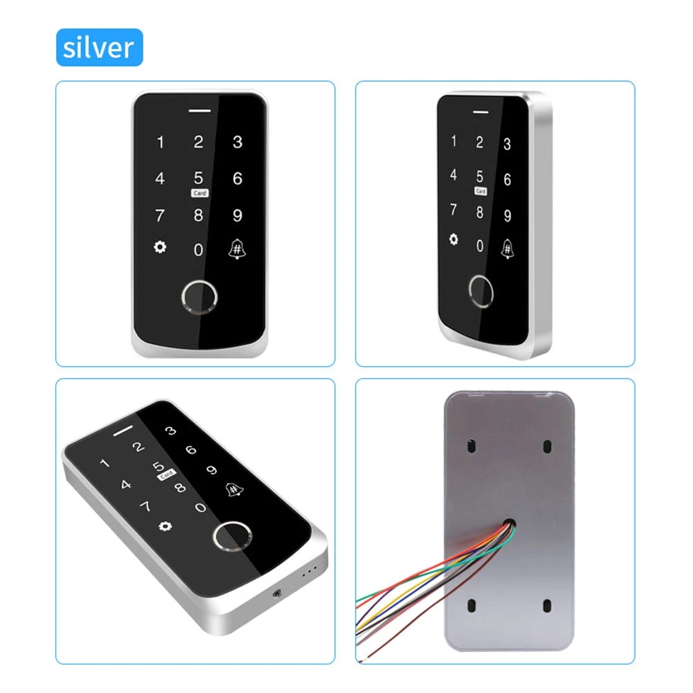 A10R Tuya APP 액세스 제어 키보드 Bluetooth 원격 제어 RFID IC M1 카드 지문 액세스 키패드 TF9-Tuya