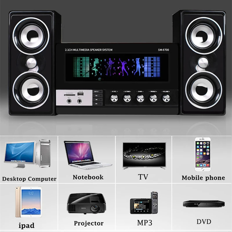 2023 Nieuwe Cest Theatre-systeem Tv Bluetooth Speakers Draadloze Stereo Houten 2.1 Subwoofer Audio Afstandsbediening _ - AliExpress Mobile