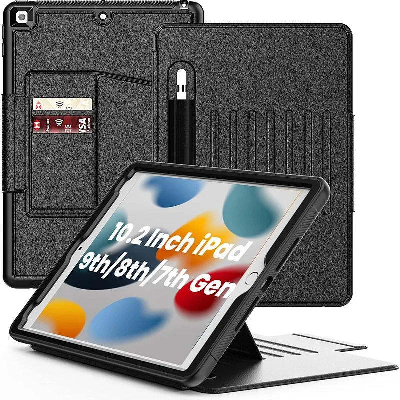 

Magnetic Smart Case For iPad 7th 8th 9th Gen Shockproof Rugged Cover iPad 10.2 2019 2020 2021 Multi-angle Kickstand Buckle Funda