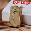 Gold Sleep Mermaid Pattern Vintage Lighter Cigarette Smoking Gas Lighters Classic Sound Metal Lighters Fire Men Collection 1