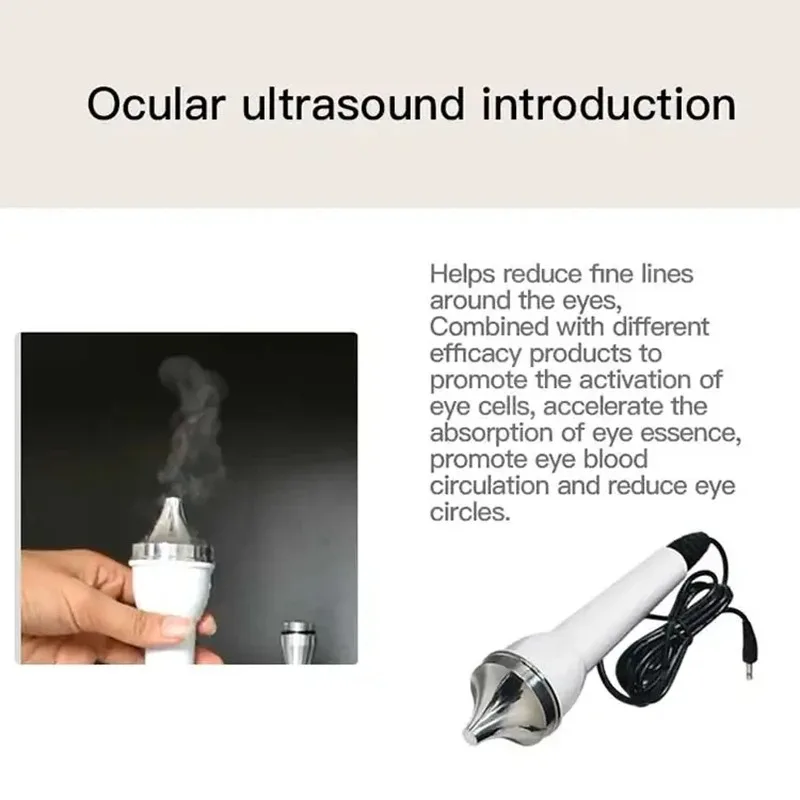 5 In 1 Portable Ultrasound Diamond Microdermabrasion Machine Hot & Cold Hammer Face Scrubber Skin Care Tools Ultrasonic Scrubber