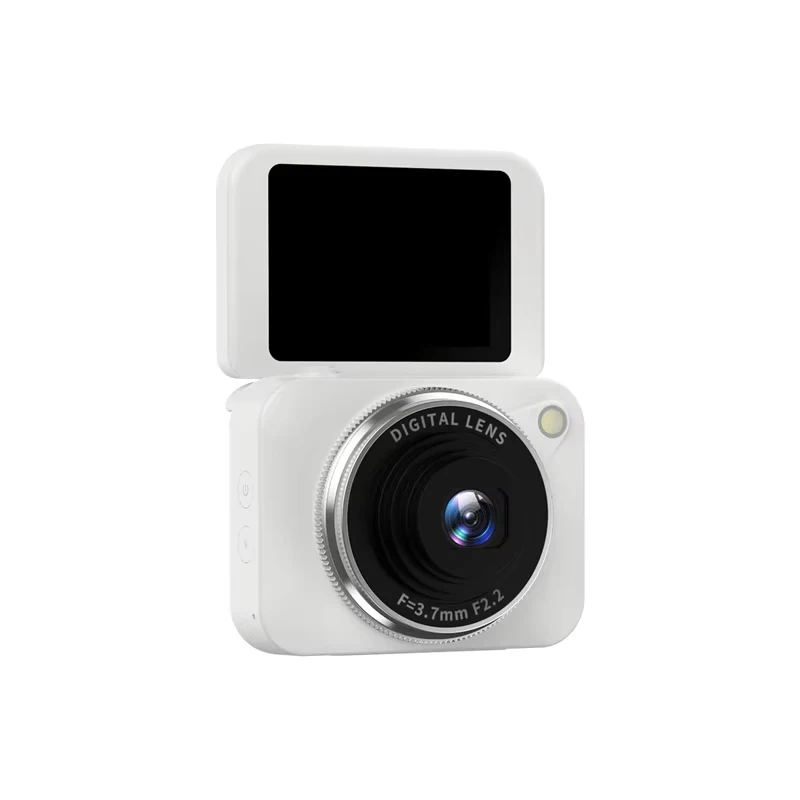 4K Flip-Design Compact Digital Camera – Portable Selfie Camera with HD Photos for Beginners, Perfect Gift Edition