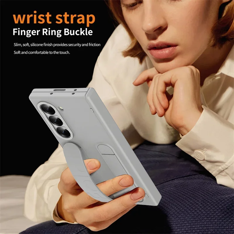 Premium Full Cover Hard Case with Hinge Protection, Stand, Wrist Strap & Screen Protector