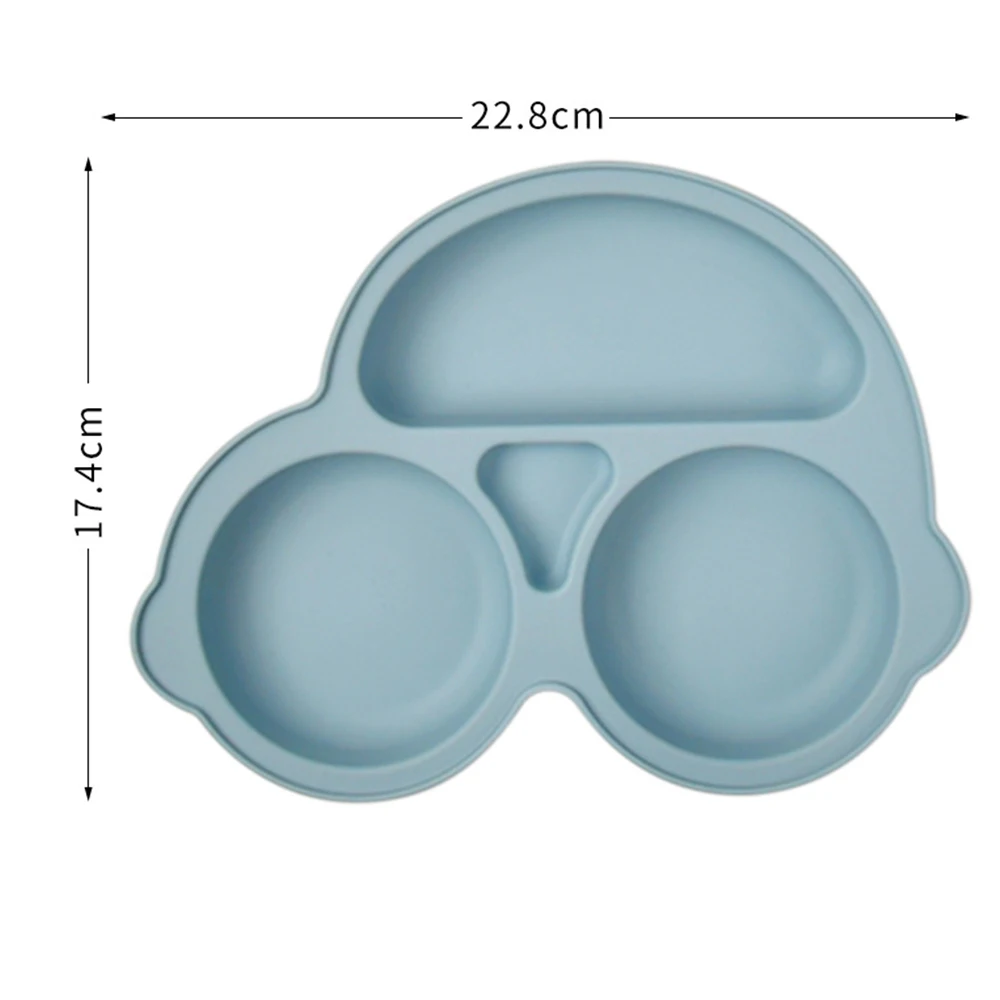 Silicone Dining Plate Baby Kids Feeding Plate Sucker Bowl Children Dishes Toddler Training Tableware BPA FREE