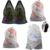 Creative Large Size Storage Laundry Mesh Bag Useful Large Organizer Net Drawstring Wash Sack Washing Laundry Bag Clothes Bags 2