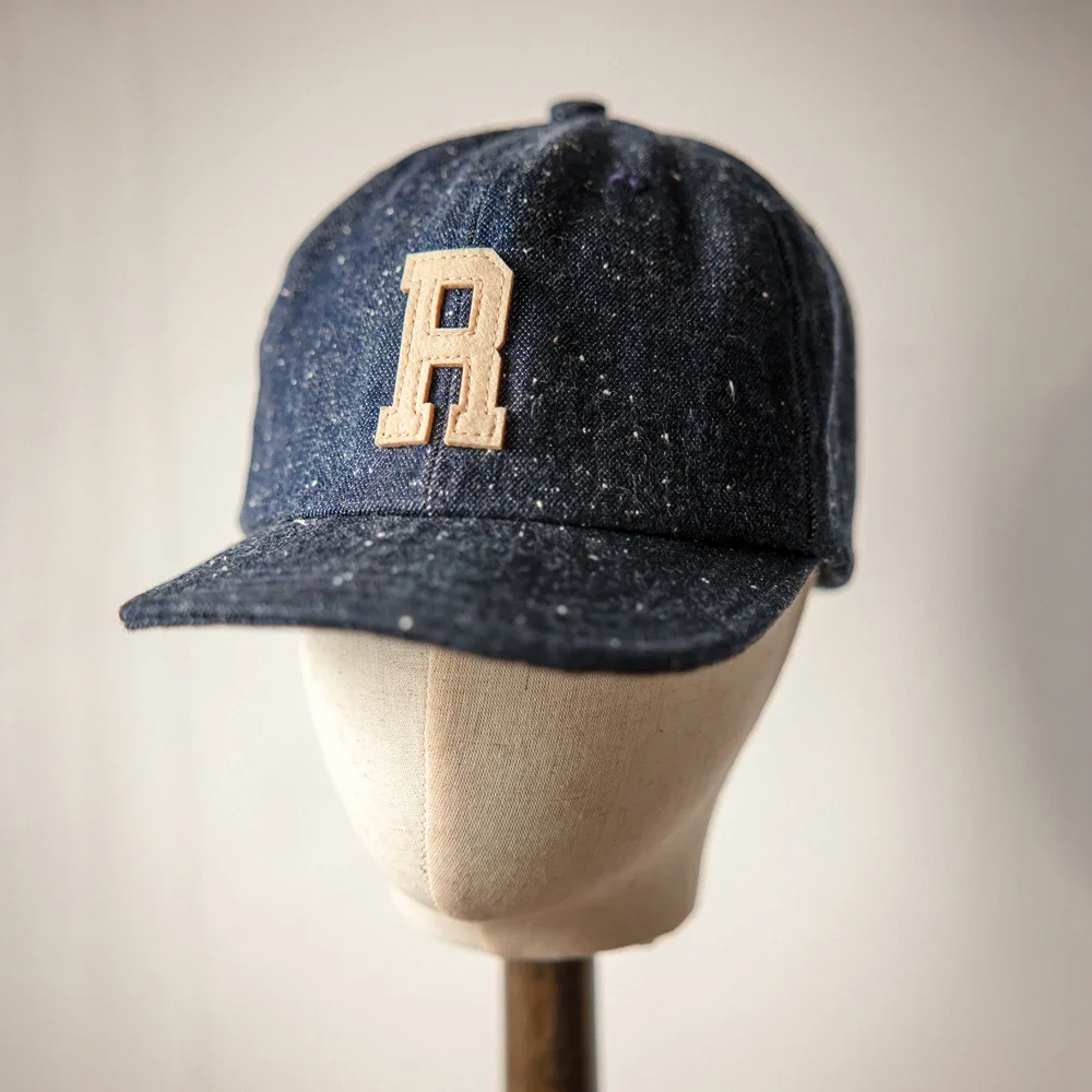 Baseball Cap Red Tornado Neppy Denim Trucker Hat Adjustable Rugged Style Baseball Cap Amekaji