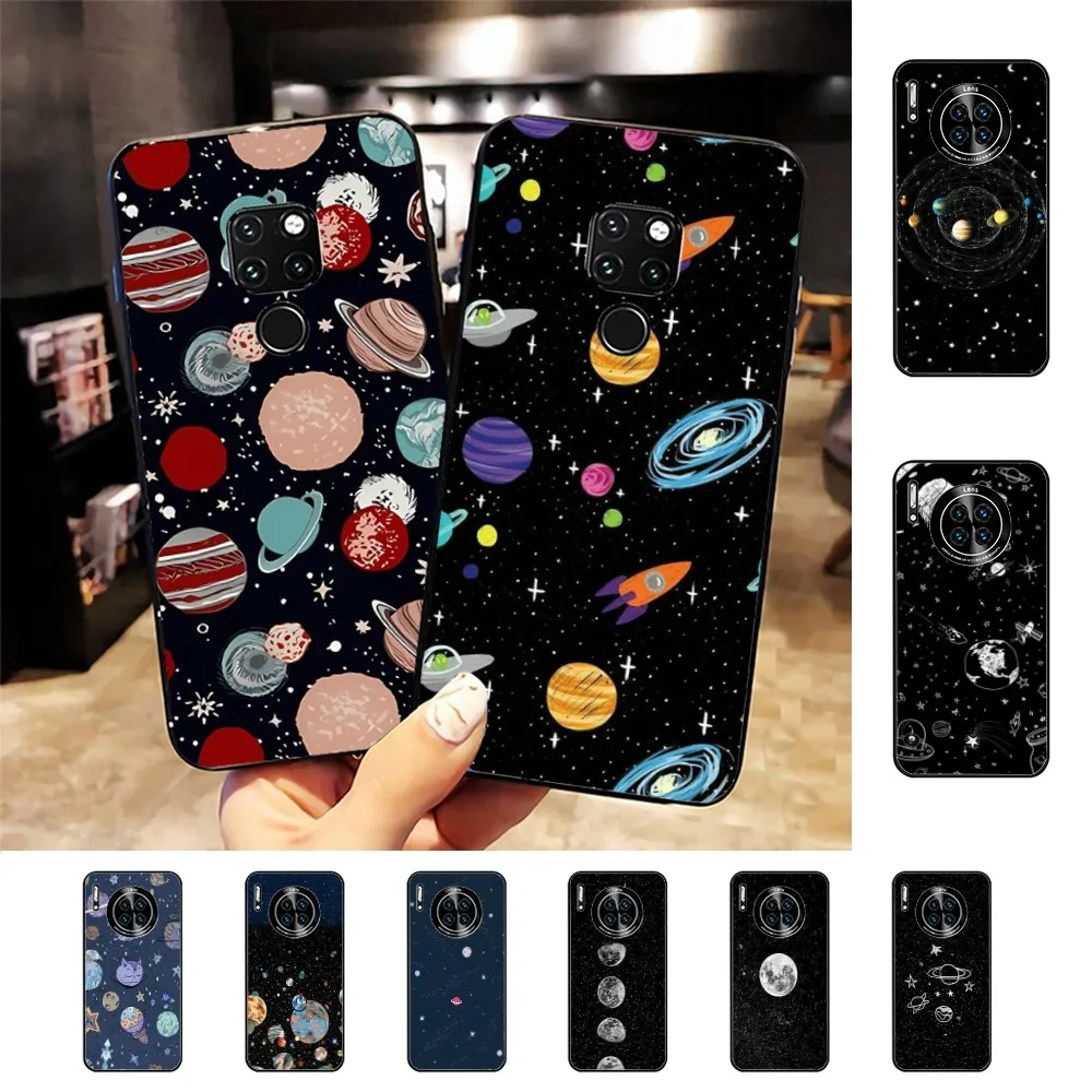 

Planet Space Moon Phone Case For Huawei Mate 10 20 30 40 50 Lite Pro Nova 3 3i 5 6 SE 7 Pro 7SE