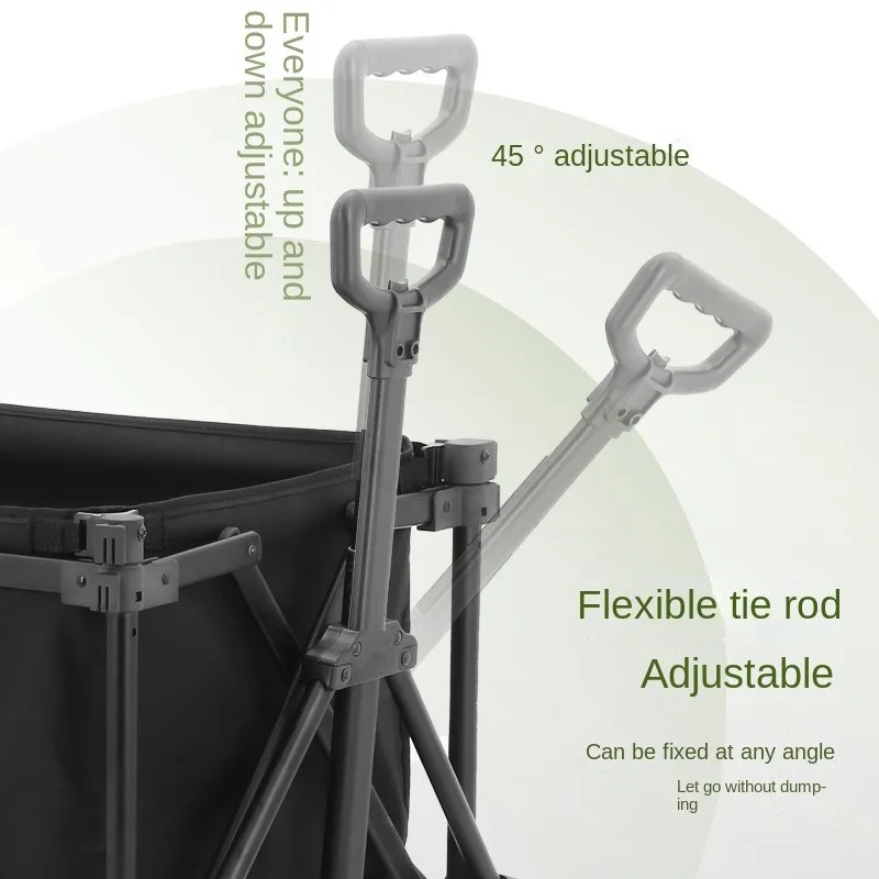 Outdoor Camping Cart Foldable Portable Hand Pulling Setting Up Stall Picnicking Gathering camping foldable cart