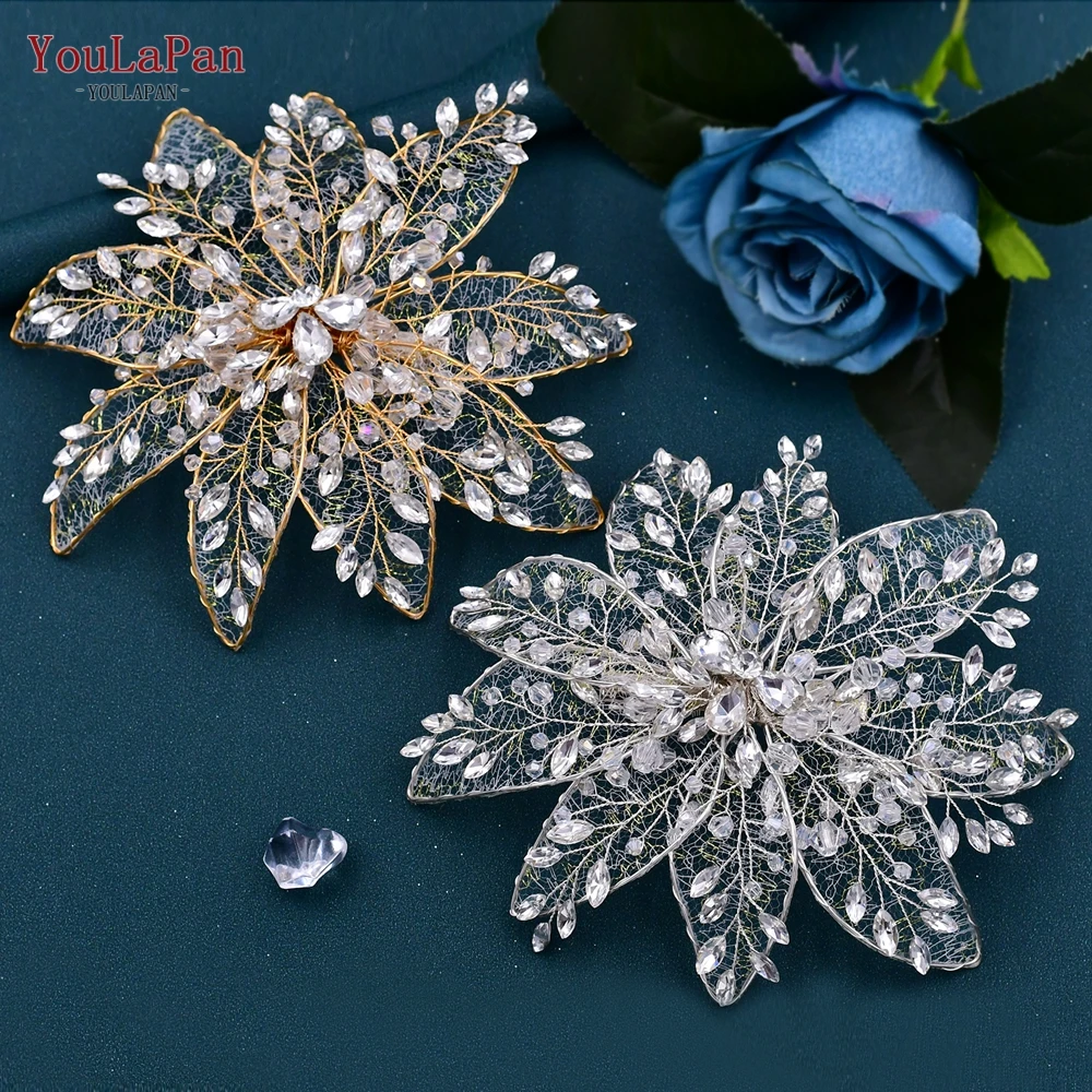 Hair Accessories Bridal Hair Accessories Flower Hair Clip Wedding Rhinestone Bridal Headdress Woman Hairpin for Party Wedding